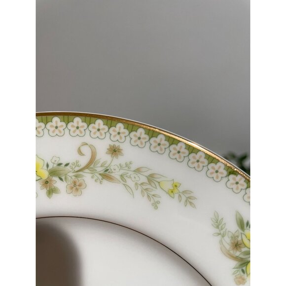 Mikasa Fine China Greenbriar L201410.5"Dinner Plate Floral Pattern Gold Trim Jap - Picture 6 of 9